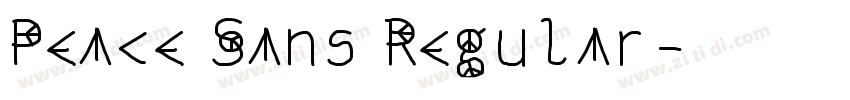 Peace Sans Regular字体转换
